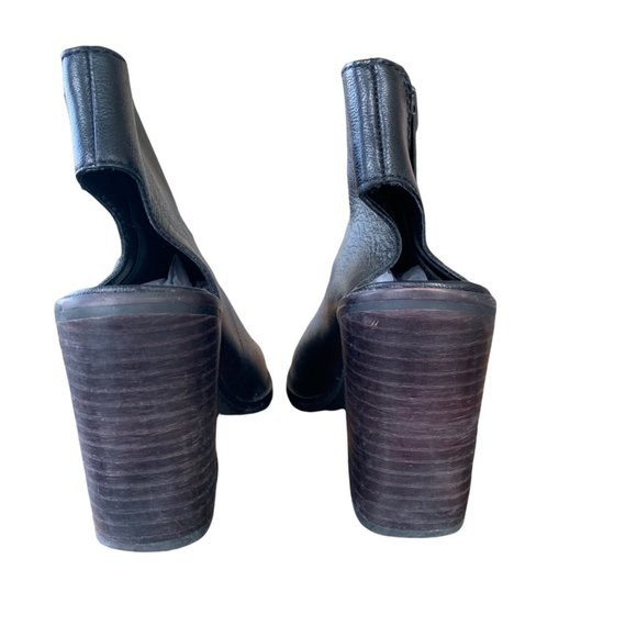 Steve Madden Leather Platform Open Toe Booties - Picture 4 of 8